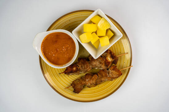 1. CHICKEN-SATE in Peanut Sauce