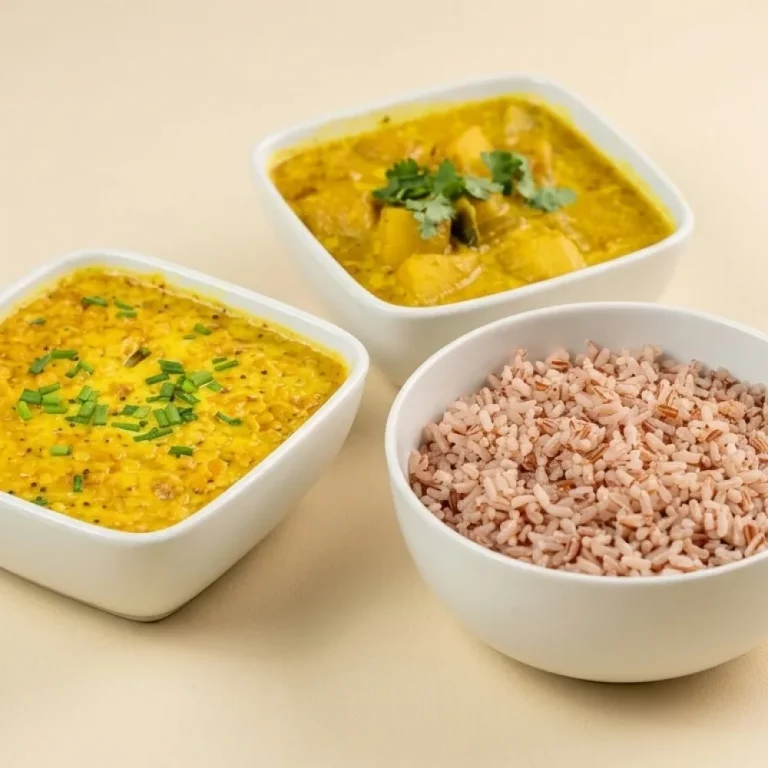 Platte A – Potato Curry (A La Hodi) — Foto aus unserer Küche